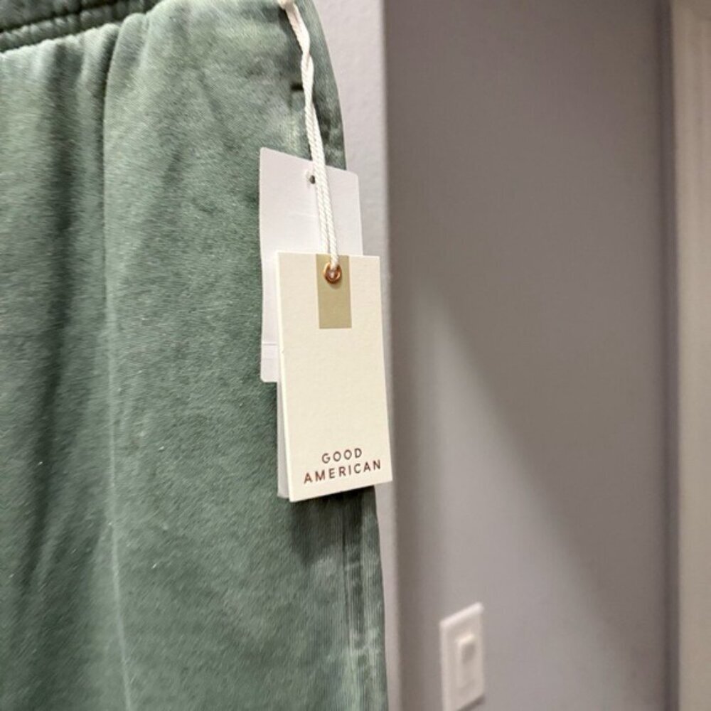 Good American - BRUSHED FLEECE WIDE LEG SWEATPANTS Size Small NWT - Picture 4 of 12